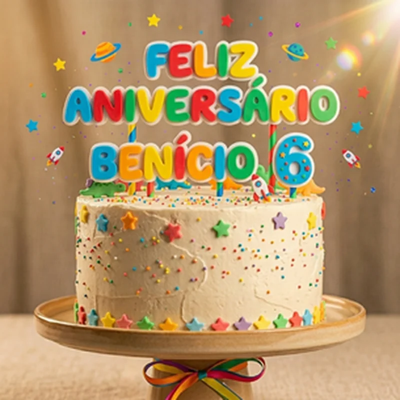 Topper de Bolo Personalizado
